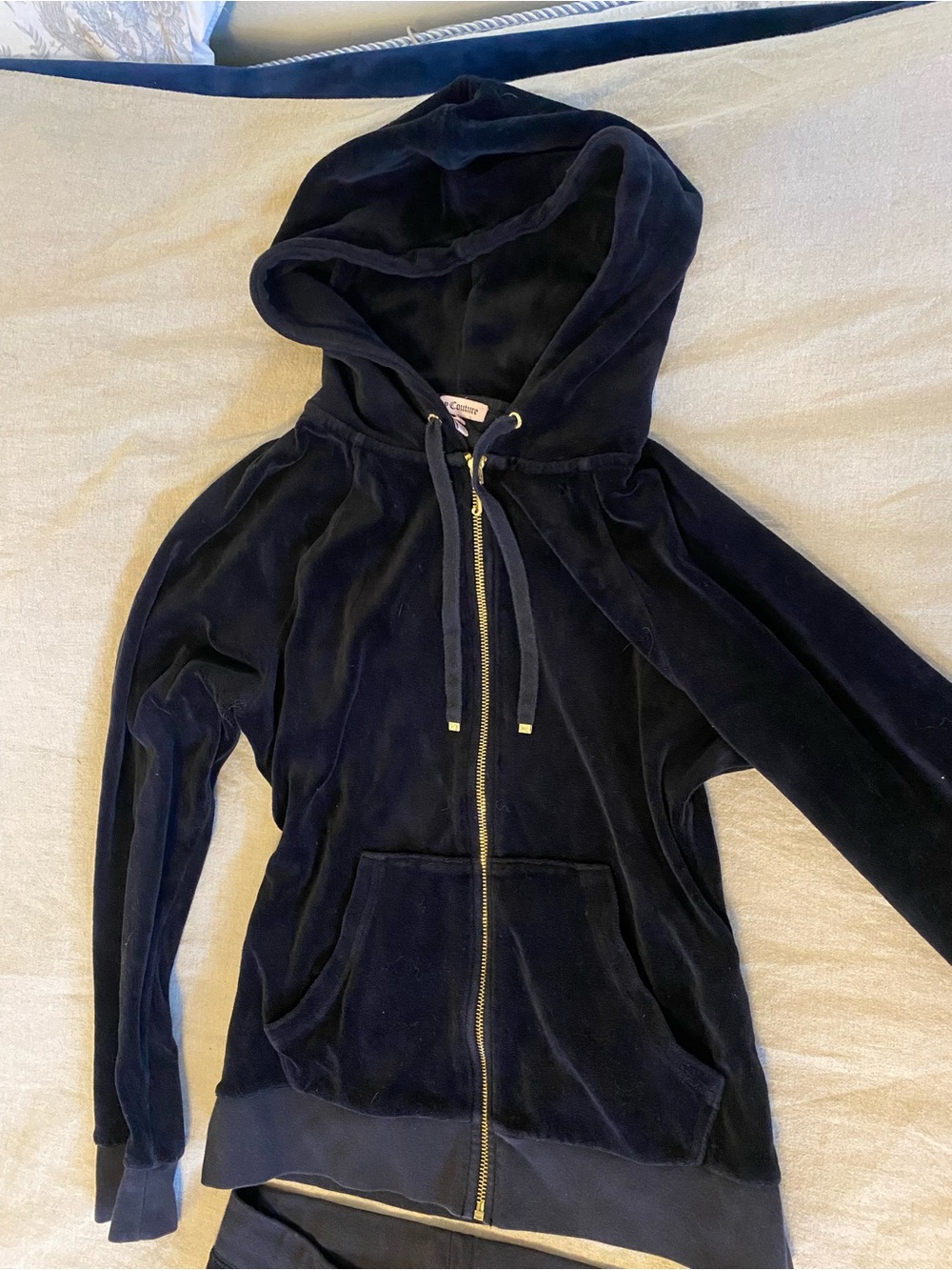 Y2K Juicy Couture Black Velour tracksuit S - Picture 4 of 6